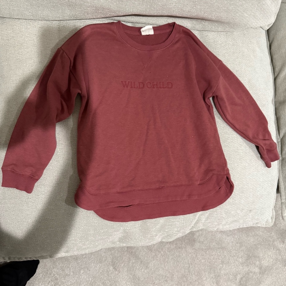 CottonOn Wild Child Maroon Sweatshirt